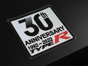 Honda 30th Anniversary Type R Sticker for Civic DC2 DC5 EK9 EP3 FN2 FK2 FK8 FL5 - Picture 1 of 1