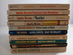 Lot Of 10 Vintage Agatha Christie Mystery Paperback Books Lot #4 - Picture 1 of 5