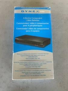 Dynex 4-Device Component Video Selector Switch: Model DX-CVS4 & Remote - Picture 1 of 5