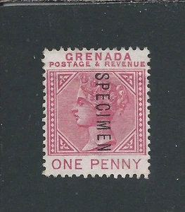 GRENADA 1887 1d CARMINE OVERPRINTED SPECIMEN MINT SG 40s CAT £65 - Picture 1 of 2