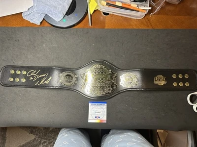 Chuck "The Iceman" Liddell Signed Mid-Size UFC Championship Belt PSA Certified - Image 1 of 4