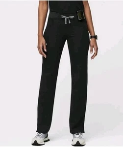 Figs Technical Kade Cargo Scrub Pant Black Sz XL TALL Woman's Straight Medical - Picture 1 of 17