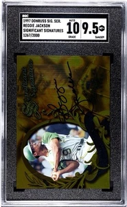 Donruss Significant Signatures 1997 Reggie Jackson SGC 9,5 MT+ 10 automático 1267/2000 - Imagen 1 de 2