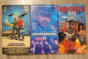 Iron Eagle VHS Collection 1, 2 And 3 Lot . - Picture 1 of 3