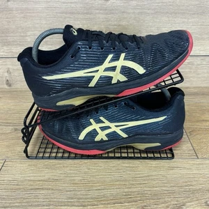 Asics Shoes Women Running Shoes UK 6.5 Solution Speed Running Gym Black Trainers - Picture 1 of 11