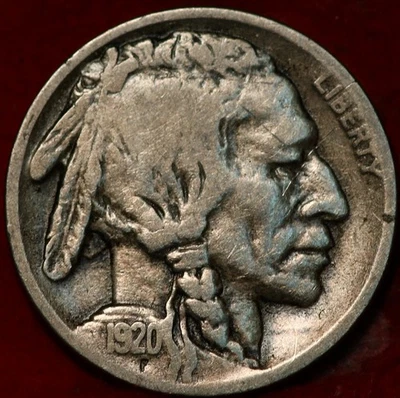 1920-D Denver Mint Buffalo Nickel - Image 1 of 2