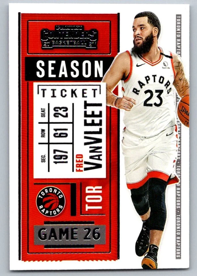 2020-21 Panini Contenders Game Ticket Fred VanVleet Toronto Raptors #90 - Image 1 of 2