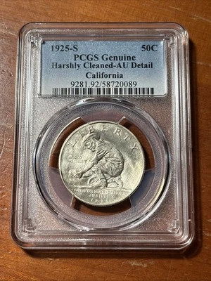 1925-S PCGS AU Details California Commem Half Dollar 50 Cents - Image 1 of 4