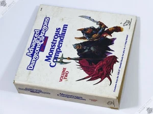 MONSTROUS COMPENDIUM VOLUME TWO ADVANCED DUNGEONS & DRAGONS BINDER AD&D TSR 2105 - Picture 1 of 1