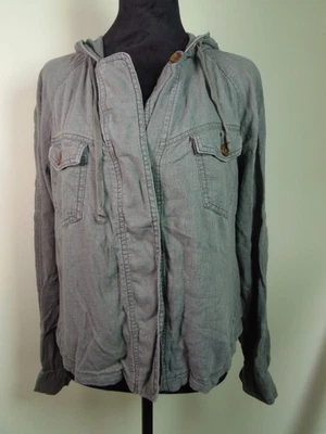 Top con Capucha Manga Larga Mezcla de Lino Union Bay Militar Exterior Steampunk De Colección Foto 1 de 4