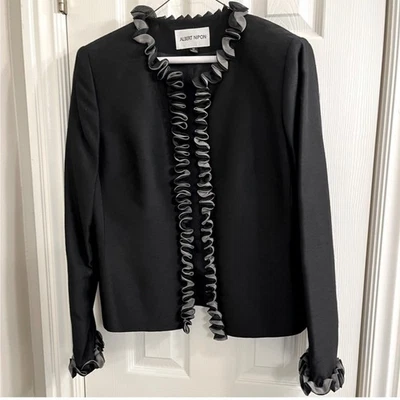 Vestido de traje vintage Albert Nipon negro 3 piezas 10 Foto 1 de 4