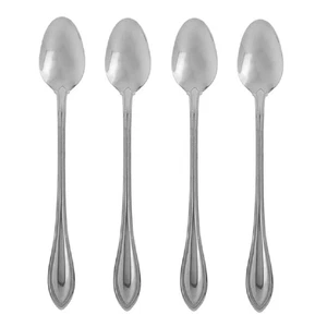 Cuchara para bebidas heladas de acero inoxidable Oneida American Harmony 18/8 (juego de cuatro) - Imagen 1 de 4