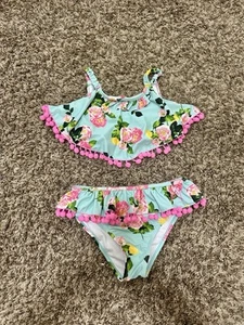 2 Girls Betsy Johnson Swimming Suit Size 10 - Picture 1 of 4