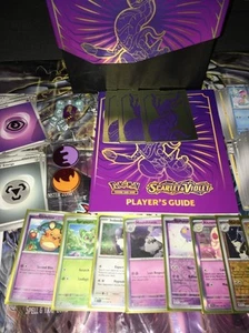 **EMPTY BOX** Pokémon Scarlet And Violet Empty ETB includes 100+ cards 10 Shiny - Picture 1 of 6