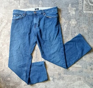 Hugo Boss Jeans 38 x 32 Men Straight Leg Cotton Blue Pants Denim  - Picture 1 of 11