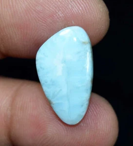 Pietra Preziosa Cabochon Larimar Naturale 12,10 Ct Pietra Sciolta per Creazione Gioielli - Foto 1 di 3