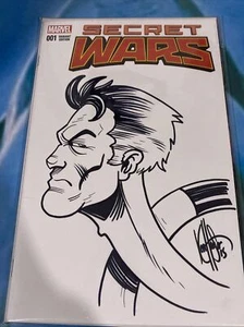 Secret Wars (2015) # 1 Dynamic Forces Sketch Bemerkt und signiert von Ken Haeser. - Bild 1 von 7