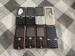 8 UNITS SONY ERICSSON MOBILE PHONES JOBLOT UNTESTED FAULTY PHONES - Photo 1/1