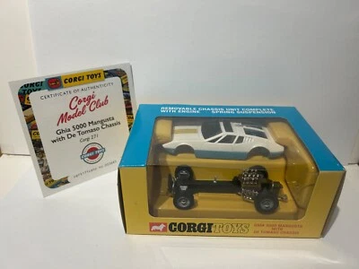 Corgi Toys 271 Ghia 5000 Mangusta. CMC Re issue with certificate. - Image 1 of 4