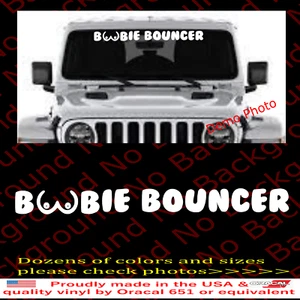 Boobie Bouncer Boobs Car Truck Windshield Vinyl Decal Bubble Gum Style RC160 - Picture 1 of 8