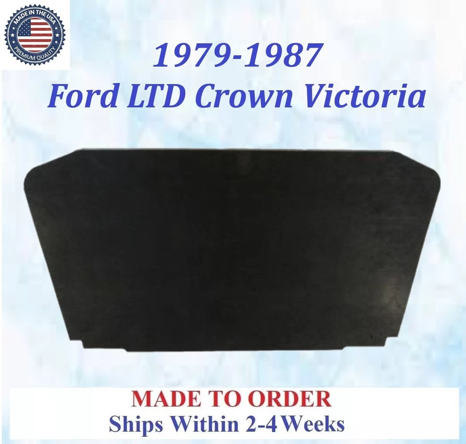 NUEVO 1979-1987 Ford LTD Crown Victoria CAPUCHA AISLAMIENTO GRIS REM #PARA-HIN-150 Foto 1 de 3
