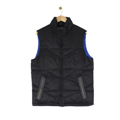 Nautica Quilted Vest Black Full Zip Mock Neck Down Insulated Lined Mens Size S - Image 1 of 4