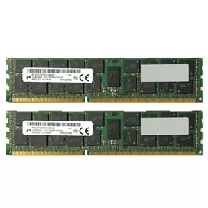 Micron 2x 16GB 2RX4 PC3-14900R DDR3-1866Mhz ECC REG Server RAM Memory - Picture 1 of 1