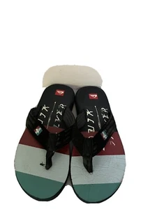QUICKSILVER MENS FLIP FLOPS size 9 blang thong beach sandals - Picture 1 of 6