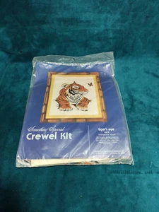 TIGER'S EYE Crewel Kit Something Special #40079 NEW 16X20 Vintage Made In USA - Picture 1 of 4