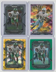 Lote de tarjetas de novato Tyjae Spears 2023 Prizm Draft Picks / Inserto de hielo dorado / Verde - Imagen 1 de 1