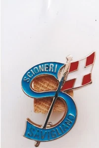 137 replica STEMMA SCIONERI CON 1 BANDIERA CAR BADGE STEMMA LOGO - Picture 1 of 1