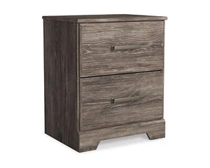 Signature Design by Ashley Casual Ralinksi 2 Drawer Nightstand, Gray - Picture 1 of 6
