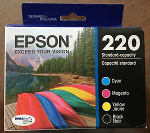 01/2025:  Epson DURABrite Ultra 220 Ink Cartridges - Black/Cyan/Magenta/Yellow