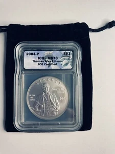 2004-P Thomas Alva Edison Silver Commemorative Dollar ICG - MS70 - Picture 1 of 2