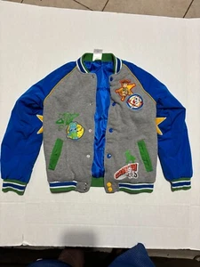 Kids Disney Parks Toy Story Woody Buzz Lightyear Varsity Jacket Boys Size 7/8 - Picture 1 of 6