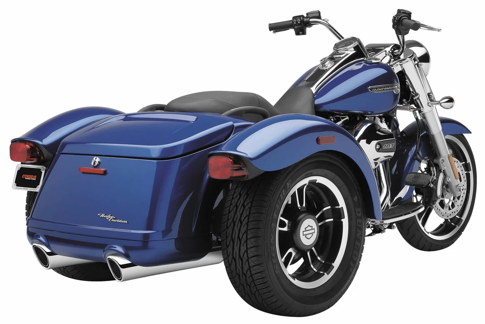 Cobra - 6302 - 909 Slip-On Mufflers, Chrome