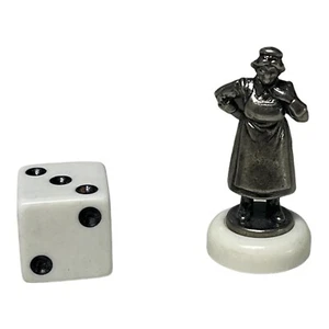 Clue 50th Anniversary Edition 1998 Replacement Piece - Mrs. White & Die - Picture 1 of 7
