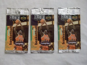 (3) MICHAEL JORDAN 1995-1996 UPPER DECK COLLECTOR'S CHOICE WRAPPERS NO CARDS - Picture 1 of 2