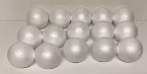 15pc 3 Inch Craft Foam Balls Styrofoam Polystyrene Arts Decoration Balls - Picture 1 of 2