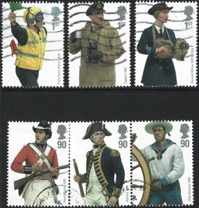 2009 Sg 2964/2969 Military Uniforms (3rd series) Royal Navy Uniforms Fine Used - Picture 1 of 2