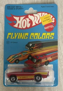 VINTAGE 1975 MATTEL FLYING COLORS HOT WHEELS '57 CHEVY #9638 HONG KONG - Picture 1 of 13