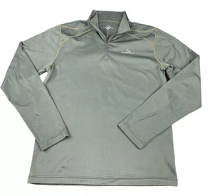 Paradox Shirt Mens Size Small Gray Long Sleeve 1/4 Zip Activewear Shirt - Picture 1 of 7