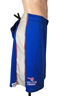 SMU MUSTANGS LACROSSE Shorts Adult XL Lacrosse NCAA  BLUE RED GRAY - Image 1 of 4