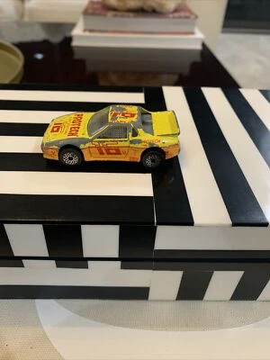 Vintage Matchbox Car Pontiac Fiero 1985 Protech Fire Systems #16 Yellow - Image 1 of 4