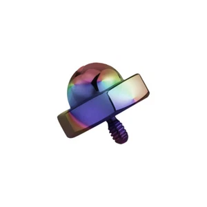 Hexagon Screw Nut Dermal Top 6mm PVD Surgical Steel Micro Dermal Anchor Tops 16G - Picture 1 of 17