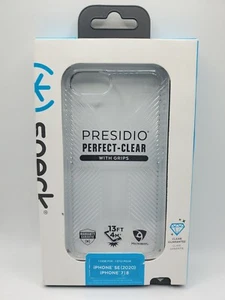 Speck Presidio Clear With Grips Case for iPhone SE2022/2020 iPhone 8 & 7 - Clear - Picture 1 of 3
