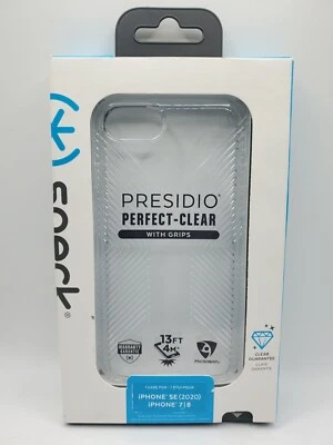 Speck Presidio Clear With Grips Case for iPhone SE2022/2020 iPhone 8 & 7 - Clear - Image 1 of 3