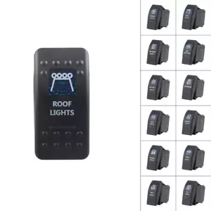 12V 20A Bar ARB Carling Rocker Toggle Switch Blue LED Car Boat Roof Light - Picture 1 of 10