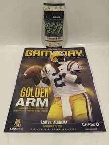 Game Day Golden Arm Magecine LSU vs ALABAMA + Game 7 Ticket... - Picture 1 of 12