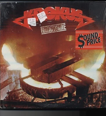 SEALED Krokus Hardware 1981 New Original Press Vinyl Record LP - Image 1 of 4